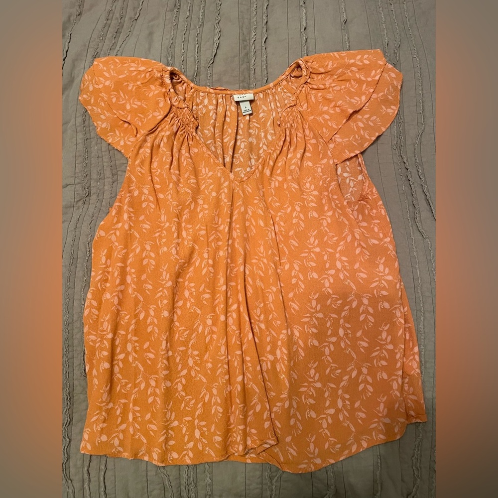 Orange blouse